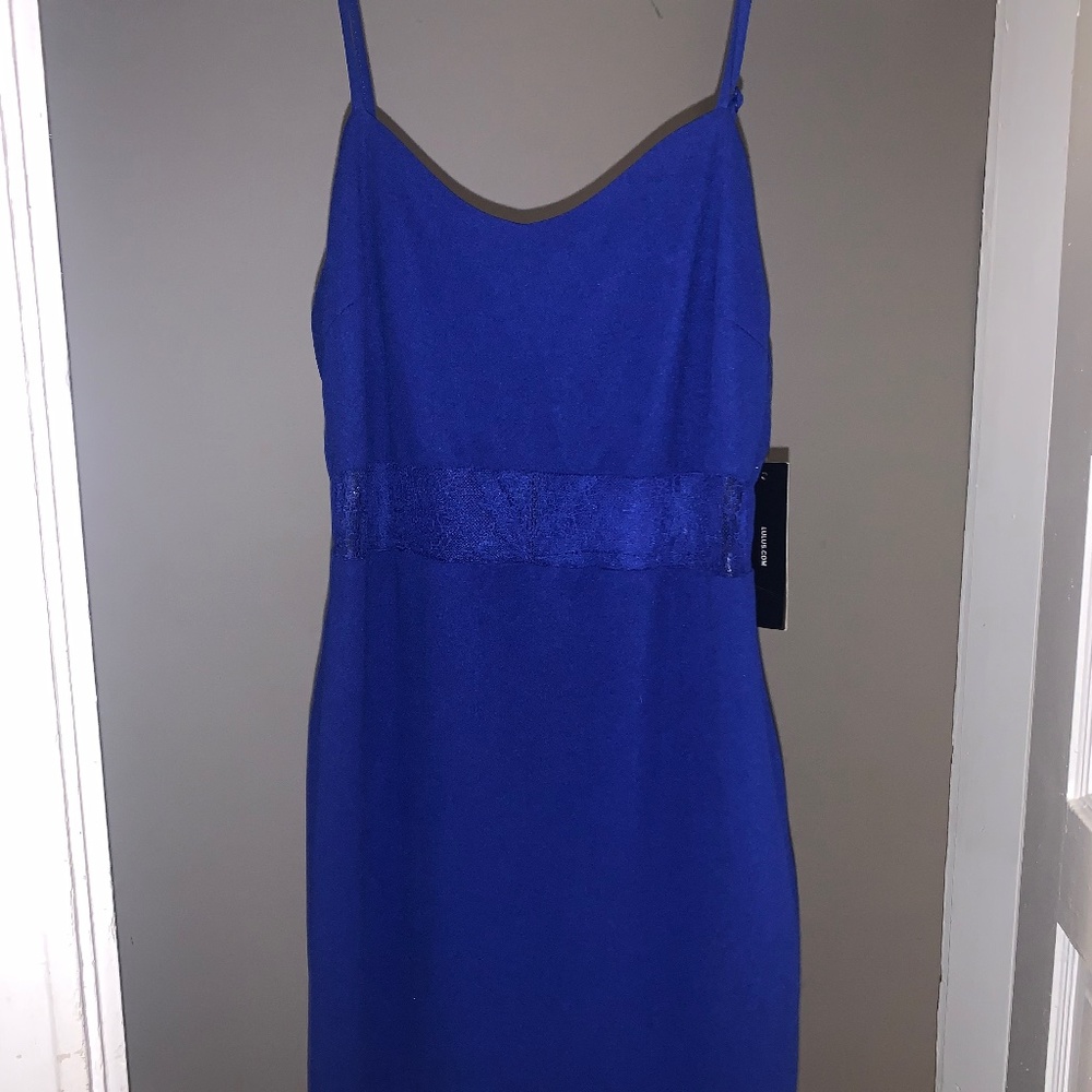 NWT blue Lulu’s midi dress